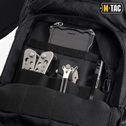 M-Tac - Tasche Urban Line Stadt Jäger Hexagon - Polyester - Czarny - GB0306-BK - Taschen - Outdoor