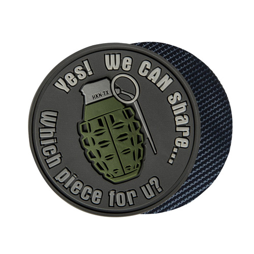 Helikon - PVC-Aufnäher - Wir können teilen - Grau - OD-GSH-RB-30 -  3D PVC Morale Patches