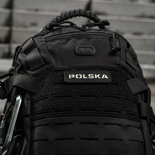 M-Tac - Aufnäher - Polen 25x80 - Laserschnitt fluoreszierend - Schwarz/Weiß - 51004202 - Einheiten & Funktionen