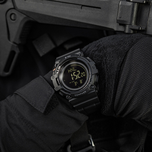 Uhren - M-Tac - Taktische Uhr mit Kompass 2233 - Schwarz - 50010002