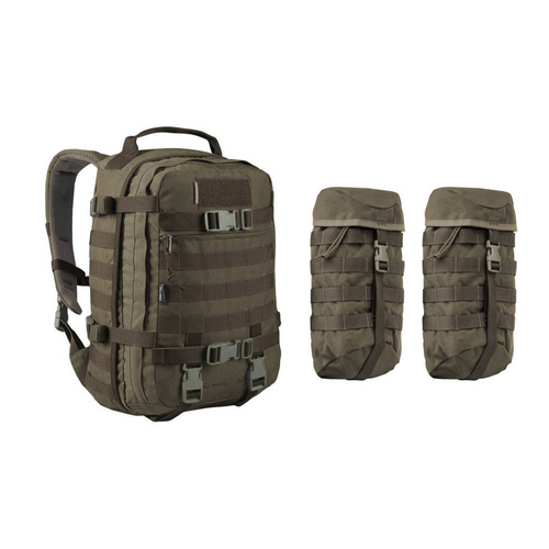 WISPORT - Sparrow 30 II Rucksack mit zwei Seitentaschen - 30 + 10 l - RAL 7013 - Militärrucksäcke - Outdoor