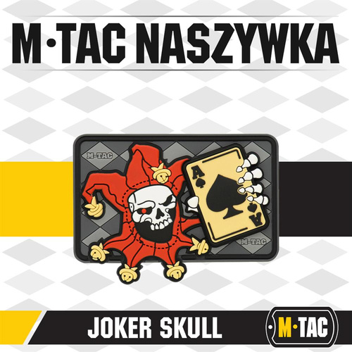 Verschiedenes - M-Tac - Moralaufnäher - Joker Skull 3D PVC - Schwarz - 51120000 - 3D PVC Morale Patches