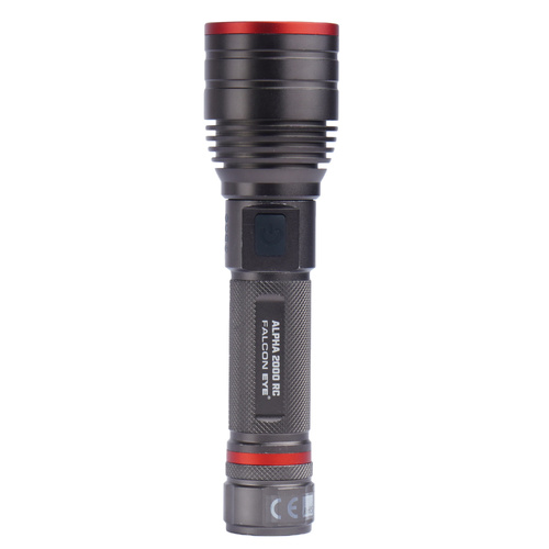 Outdoor - Falcon Eye - Hand-Taschenlampe Alpha 2000 RC - Blitzlicht - Fokus - 2000 lm - Schwarz - FHH0123 - LED-Taschenlampen