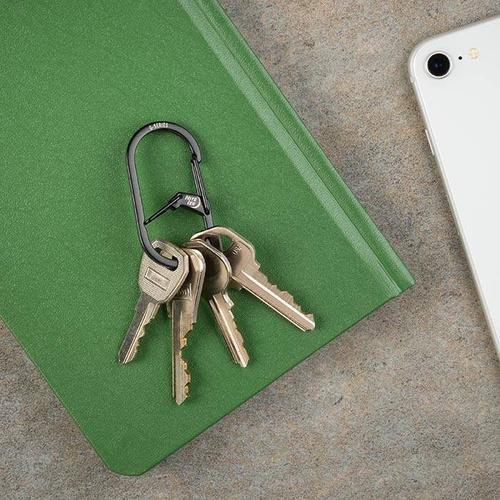 Nite Ize - G-Series™ #1 Dual Chamber Karabiner - 2 Stk. - Stahl - Silber - GS1-11-2R6 - Stahlkarabiner - Outdoor