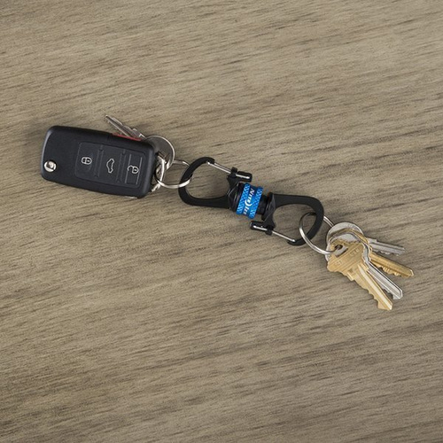 Nite Ize - SlideLock® 360° Magnetisch sperrender Doppelkarabiner - Blau - MSBL-03-R7 - Aluminiumkarabiner - Outdoor