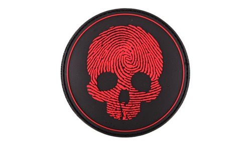 101 Inc. - 3D-Emblem - Fingerabdruck-Totenkopf - Rot - 444130-7210 -  3D PVC Morale Patches