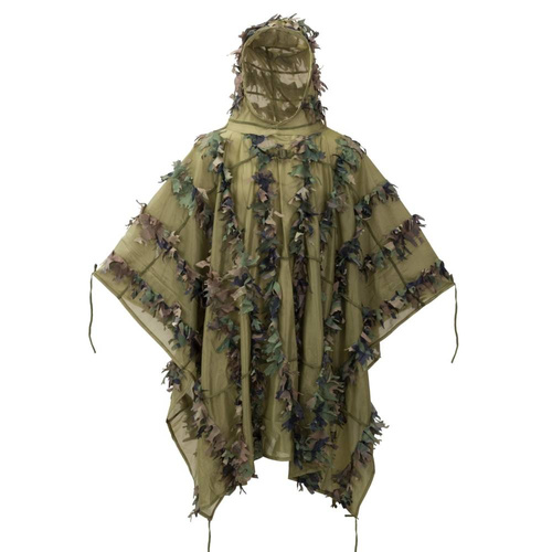 Tarnungssysteme - Helikon - Camouflage Leaf Ghillie Poncho® - US Woodland - PO-LFG-PO-03