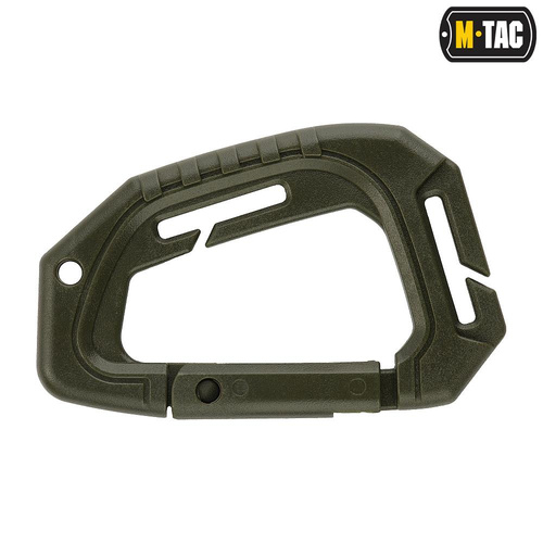 Kunststoffkarabiner - M-Tac - Taktischer Karabiner - Olive - MTC-TCTCRBNR-OD