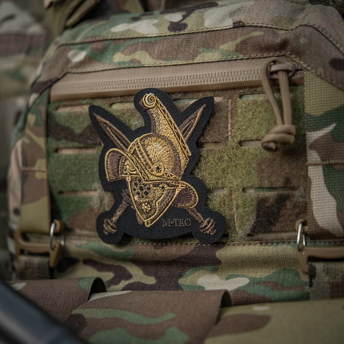 Verschiedenes - M-Tac – Gladiator-Helm-Aufnäher – Stickerei – 500D Cordura – Gold – 51374002 - Andere