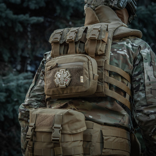 Blutgruppe & Medic - M-Tac - Sanitäter Gesticktes Medizinisches Abzeichen Paramedic - Coyote - 51432005