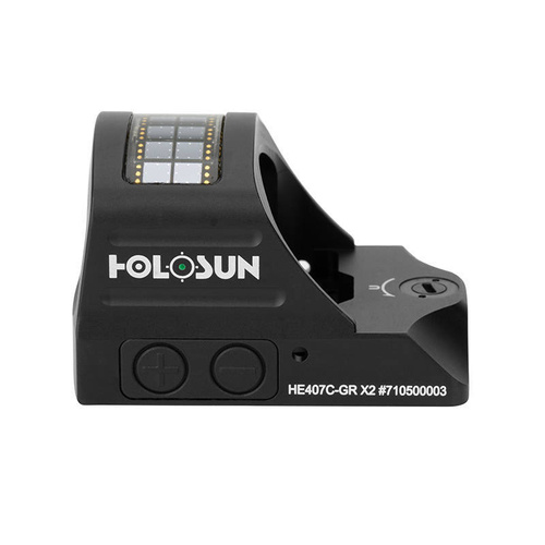 Holosun - HE407C-GR X2 Micro Red Dot Kollimator mit Picatinny Schienenmontage - Holosun Kollimatorvisiere - Outdoor
