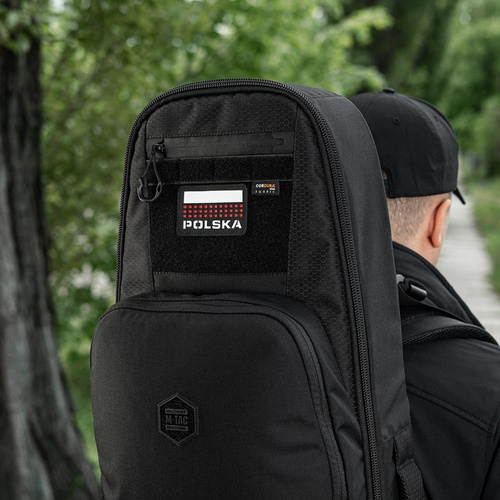 Andere - M-Tac - Aufnäher mit Flagge und Aufschrift Polen - Laserschnitt - Pixel - Schwarz / Rot / Weiß - 51007102