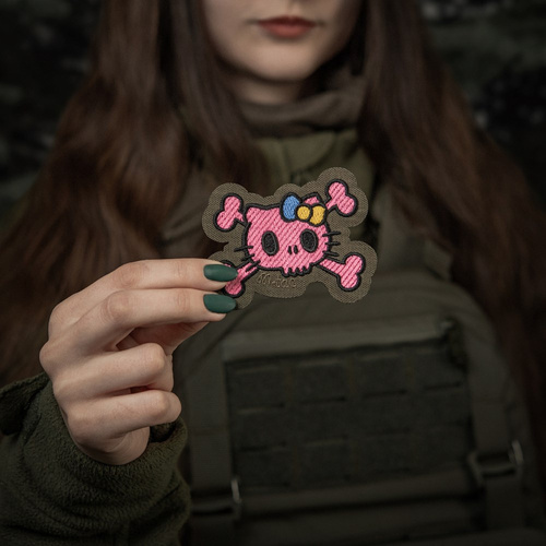 M-Tac – Kitty Pink Patch – Stickerei – Gelbe und Blaue Schleife – Ranger Green – 51393023 - Morale Patch - Verschiedenes
