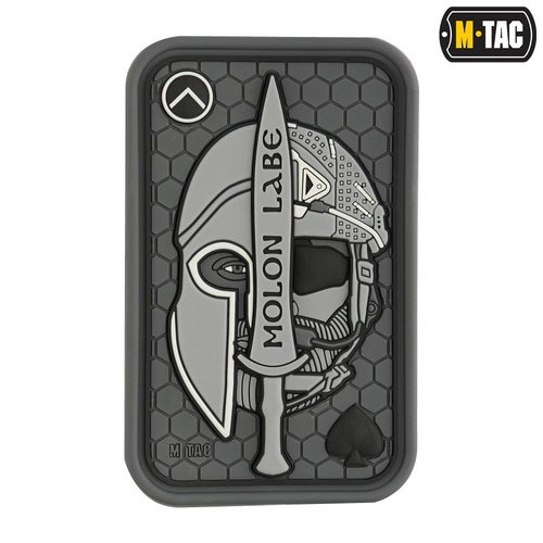 M-Tac - Moralabzeichen - Molon Labe Ace 3D PVC - Grau - 51127011. -  3D PVC Morale Patches
