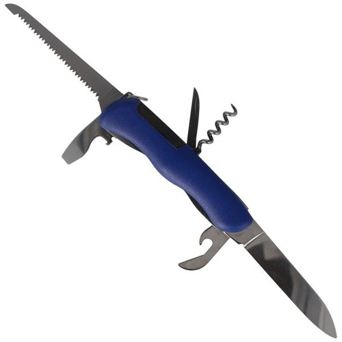 Outdoor - Mikov - Multifunktionstaschenmesser Praktik 110 mm - 6 Werkzeuge - Blau - 115-NH-6/AK BLU - Taschenmesser & Schweizermesser