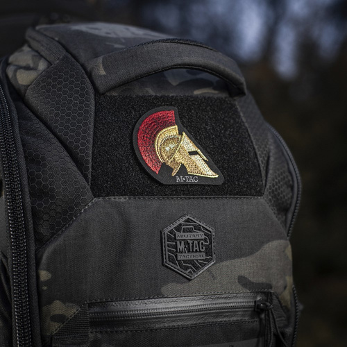 Andere - M-Tac – Spartan Helm-Patch – Stickerei – 500D Cordura – Gold/Rot – 51333000