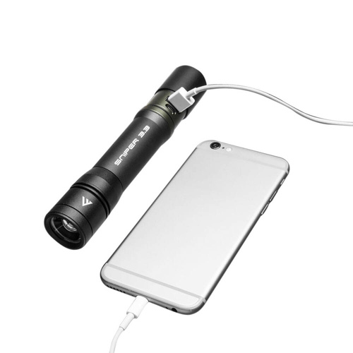 Outdoor - Mactronic - LED-Taschenlampe Sniper 3.3 - 1020 lm - 2800 mAh - Schwarz - THH0064 - LED-Taschenlampen