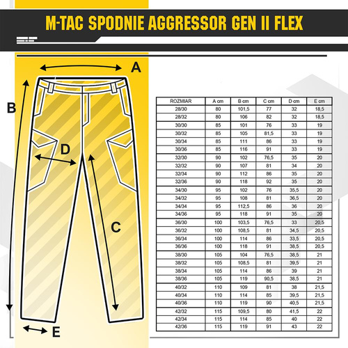 M-Tac - Taktische Hose Aggressor Gen.II Flex - Ripstop - Army Olive - 20058062 - Cargohosen - Bekleidung