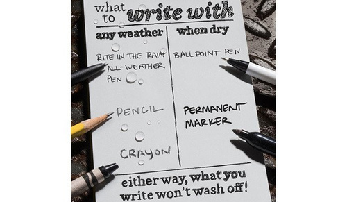 Rite in the Rain - Allwetter-Notizbuch - 4 5/8 x 7" - 873 - Grau - Notizbücher & Zubehör - Verschiedenes