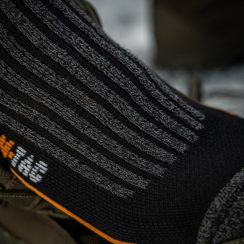 Bekleidung - M-Tac - Socken Coolmax 75% lang - Schwarz - FL-2103-2 - Trekkingsocken