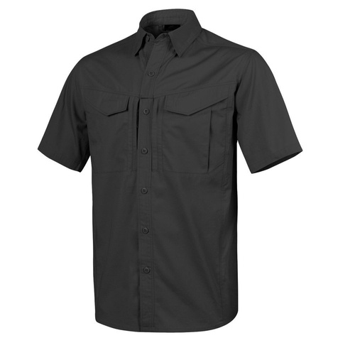 Helikon - Hemd Defender Mk2 - Kurzarm - PolyCo Ripstop - Schwarz - KO-DS2-PR-01 - Hemden & Pullover