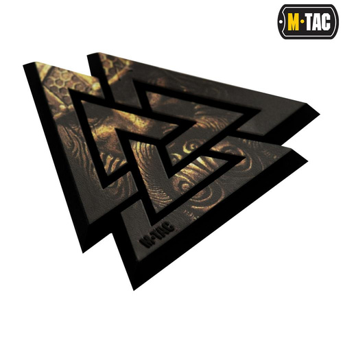 3D PVC Morale Patches - M-Tac - 3D PVC Valknut Patch - Schwarz / Coyote - 51161205