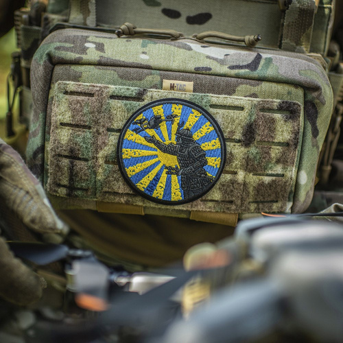 M-Tac – Aufnäher „Weg des Samurai“ – Stickerei – Gelb/Blau – 51426002 - Andere - Verschiedenes