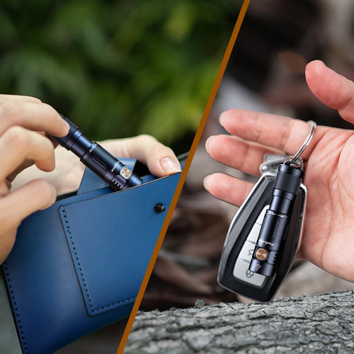 Fenix - Wiederaufladbare LED Taschenlampe E05R - Schlüsselanhänger - 400 Lumen - Schwarz - 039-493 - LED-Taschenlampen - Outdoor