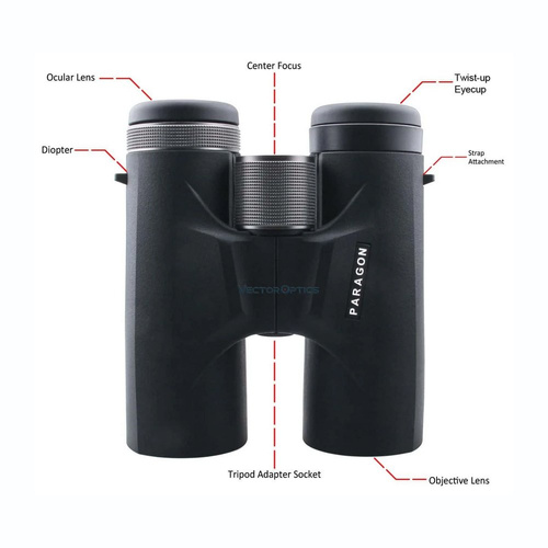Outdoor - Vector Optics - Paragon 10x42 Fernglas - Schwarz - SCBO-04 - Ferngläser