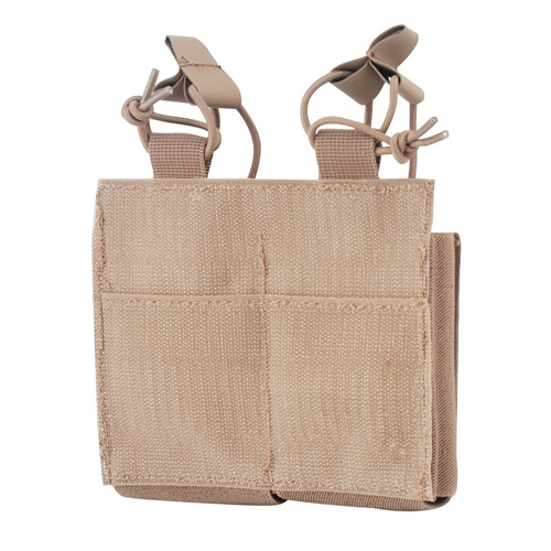 Magazin & Munitionstaschen - Mil-Tec - AR-15 Double Mag Halter mit Haken & Schleife Panel - dunkel Coyote - 13496201