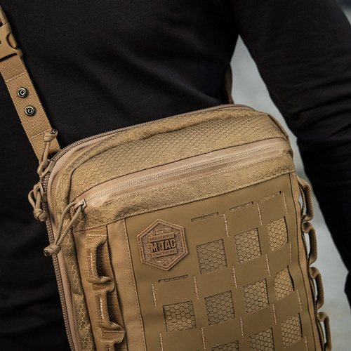 M-Tac - Laser Cut Hex Umhängetasche - Cordura - Coyote - 10241005