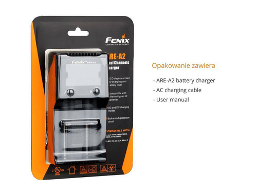 Fenix - Universelles Batterieladegerät - 9 Typen - ARE-A2 - Batterieladegeräte - Outdoor