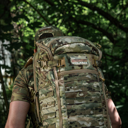 Patches - M-Tac - Aufnäher mit Polen-Flagge und Aufschrift - Laserschnitt - Pixel - Rot / MultiCam / Weiß - 51006108