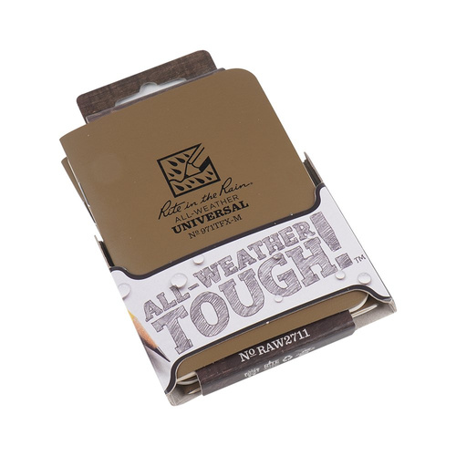 Rite in the Rain - Allwetter-Notizbuch - 3 1/4 x 4 5/8" - 3 Stück - 971TFX-M - Tan - Notizbücher & Zubehör