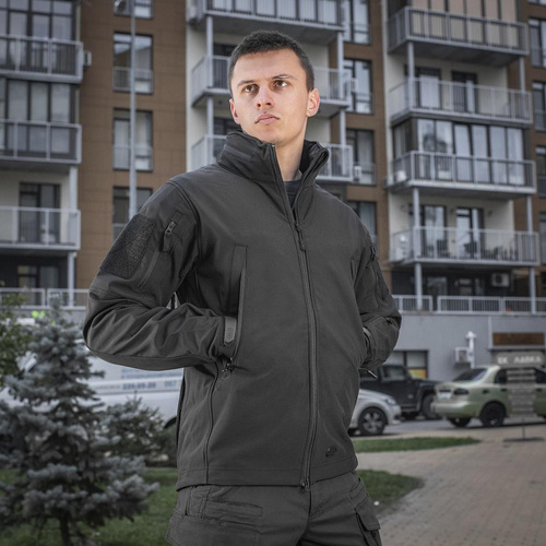 Militärjacken - M-Tac - Softshelljacke - Schwarz - 20201002