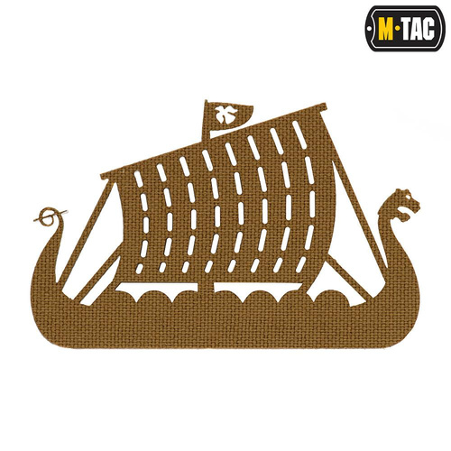 M-Tac - Lasergeschnittener Drakkar-Aufnäher - Coyote - 51170005 - Morale Patch