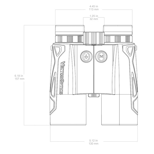 Outdoor - Vector Optics - Entfernungsmesser Fernglas Paragon 10x42 - Schwarz - SCBRF-02 - Ferngläser
