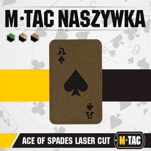 M-Tac - Militär-Patch Ace of Spades - Cordura 500D - Ranger Green / Schwarz - 51109232 - Morale Patch - Verschiedenes
