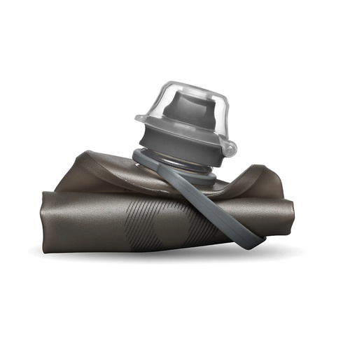 Wasserbehälter & Feldflaschen - HydraPak - Weiche Wasserflasche Stow - TPU - 350 ml - Mammoth Grey - GS340MD