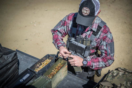 Ausrüstung - Helikon - Kamizelka Wettbewerb MultiGun Rig® - Woodland - KK-CMR-CD-03 - Chest Rig Westen