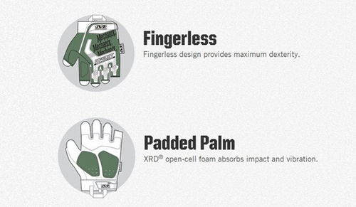 Mechanix - M-Pact Fingerless Covert Tactical Glove - Taktisch Handschuhe - Bekleidung