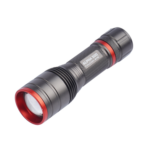 Falcon Eye - Hand-Taschenlampe Alpha 500 - Blitzlicht - Fokus - 500 lm - Schwarz - FHH0121 - LED-Taschenlampen
