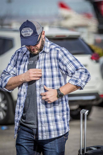 Helikon - TRIP Nylon-Mischung - Indigo kariert - KO-TRI-NB-P8