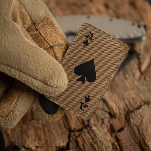 Verschiedenes - M-Tac - Militär-Patch Ace of Spades - Cordura 500D - Coyote / Schwarz - 51109502 - Morale Patch