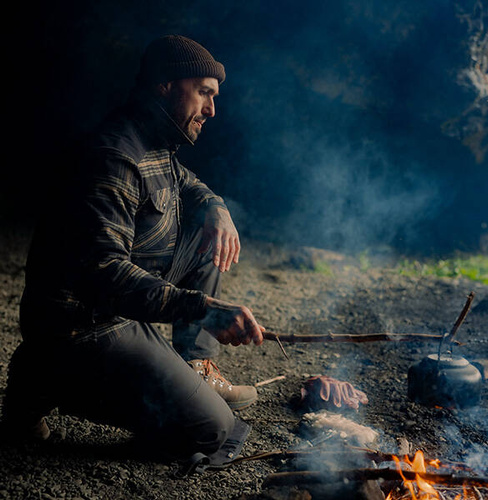 Hemden & Pullover - Helikon - Hemd Winter Warden - Slate Crimson Plaid - KO-WWS-PB-PJ