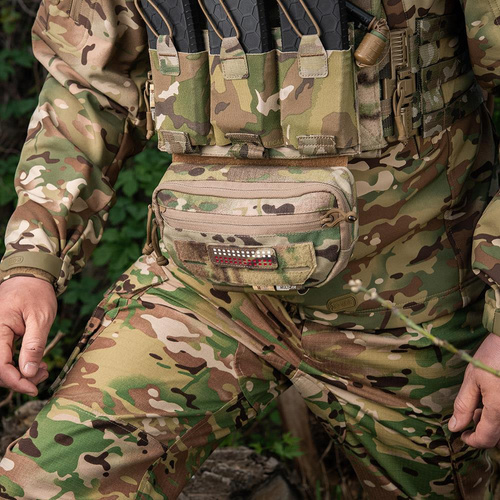 Flaggen - M-Tac - Polnischer Flaggenaufnäher - Fluoreszierend - Pixel - Laserschnitt - Rot / MultiCam / Weiß - 51005108