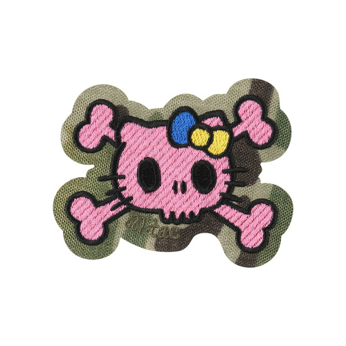 M-Tac – Kitty Pink Patch – Stickerei – Gelbe und Blaue Schleife – MultiCam – 51393008 - Morale Patch
