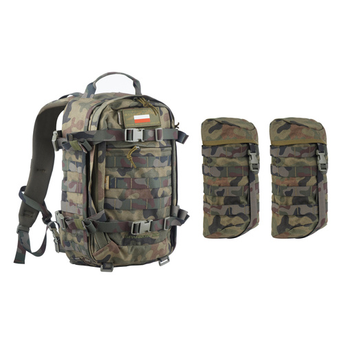Outdoor - WISPORT - Sparrow 20 II Rucksack mit zwei Seitentaschen - 20 + 10 l - Wz. 93 - Militärrucksäcke