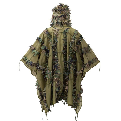 Tarnungssysteme - Helikon - Camouflage Leaf Ghillie Poncho® - US Woodland - PO-LFG-PO-03