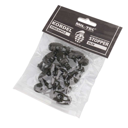 Zubehör - Mil-Tec - Ananas Kordelstopper - 10 Stück - OD Grün - 13458231